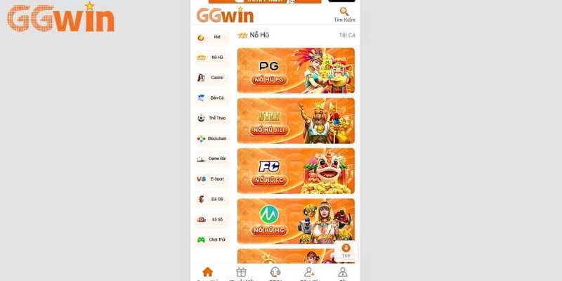 Chọn sảnh nổ hũ GGwin muốn tham gia săn thưởng