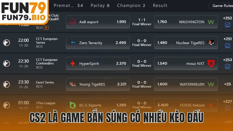 CS2 là game bắn súng có nhiều kèo đấu
