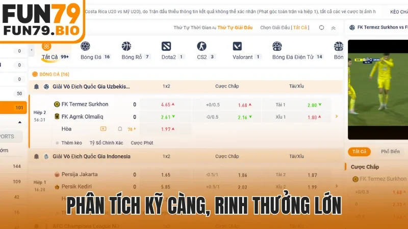 Phân tích kỹ càng, rinh thưởng lớn